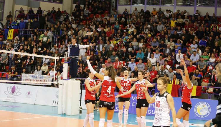 FOTO Volei feminin Volei Alba-Blaj la un pas de calificarea în grupele Ligii Campionilor 12